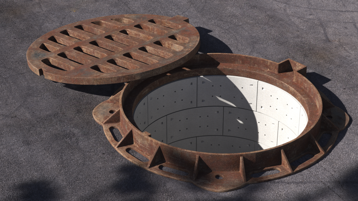 3D Rusty Storm Water Sewer model