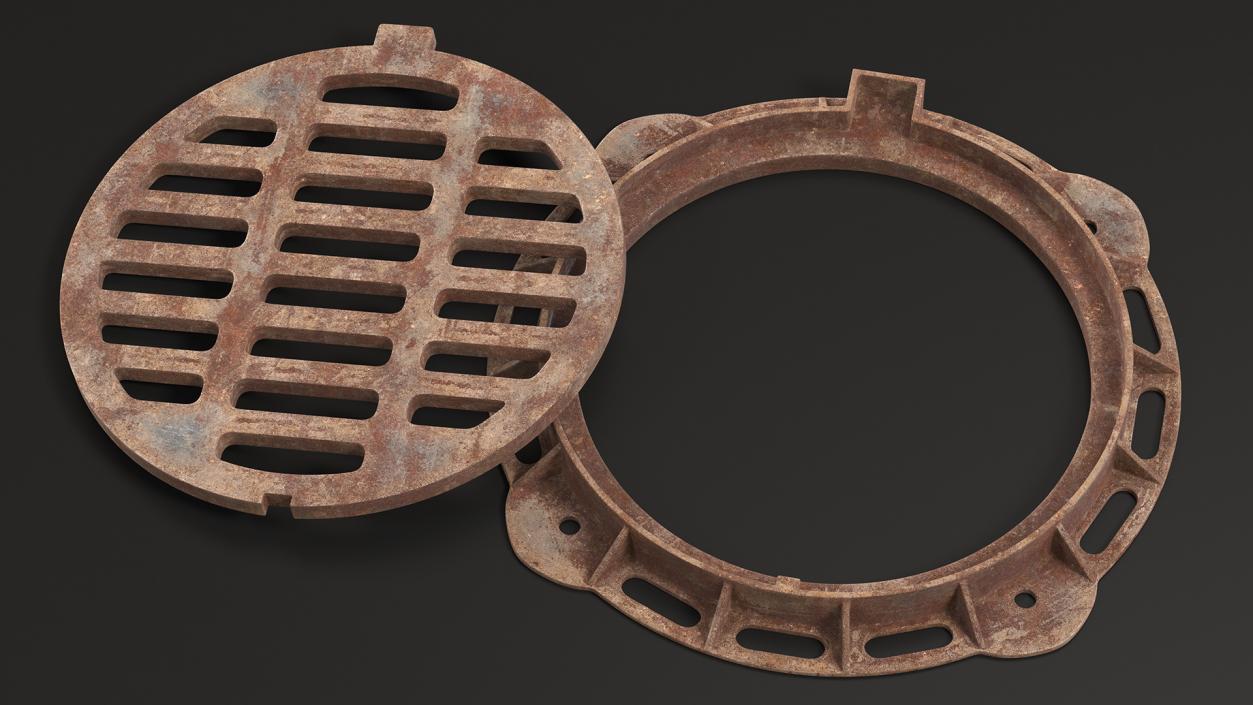 3D Rusty Storm Water Sewer model