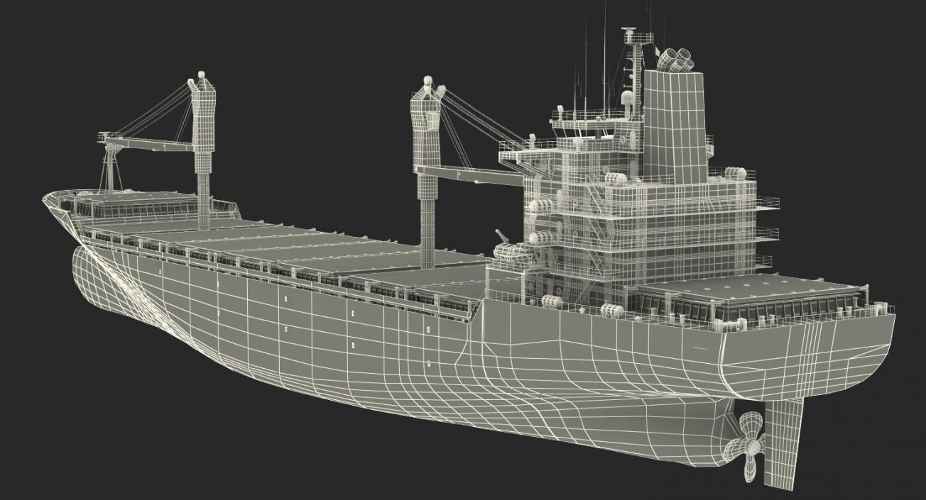 3D model Cargo Ship