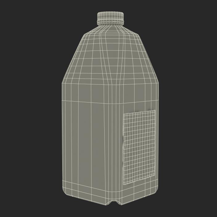 3D Milk Half Gallon Plastic Bottle