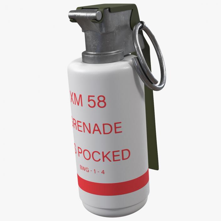 3D XM58 Riot Control CS Grenade model