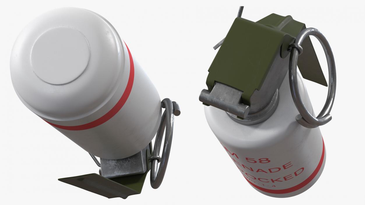 3D XM58 Riot Control CS Grenade model