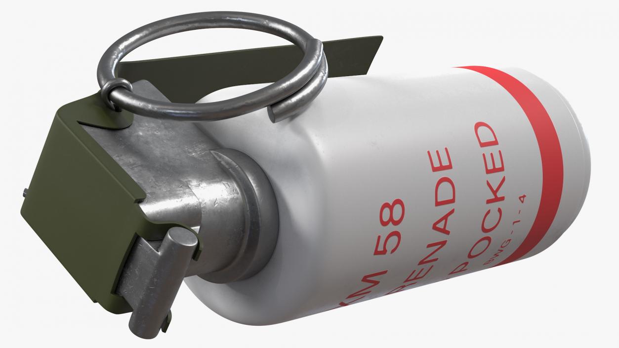 3D XM58 Riot Control CS Grenade model