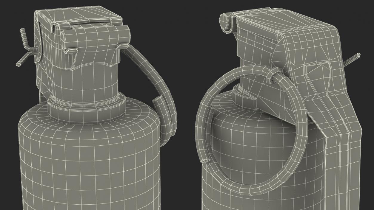 3D XM58 Riot Control CS Grenade model