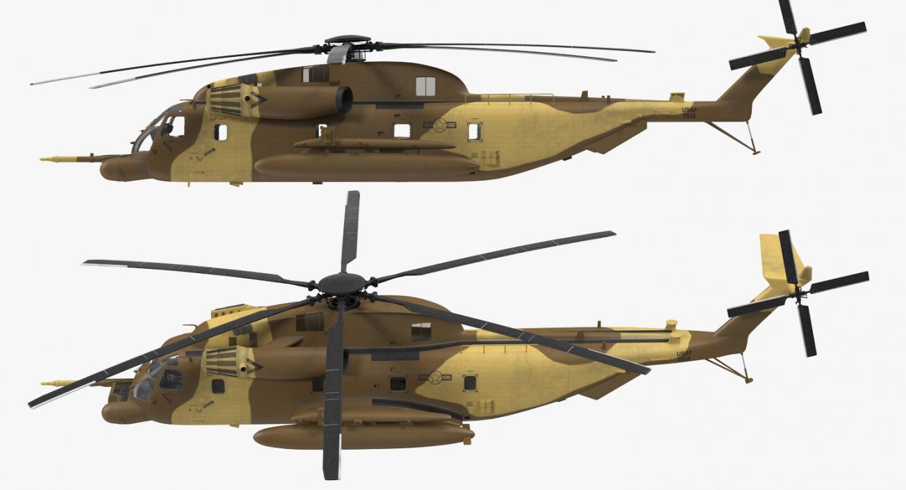 Sikorsky Military Rigged Helicopters Collection 3 3D model