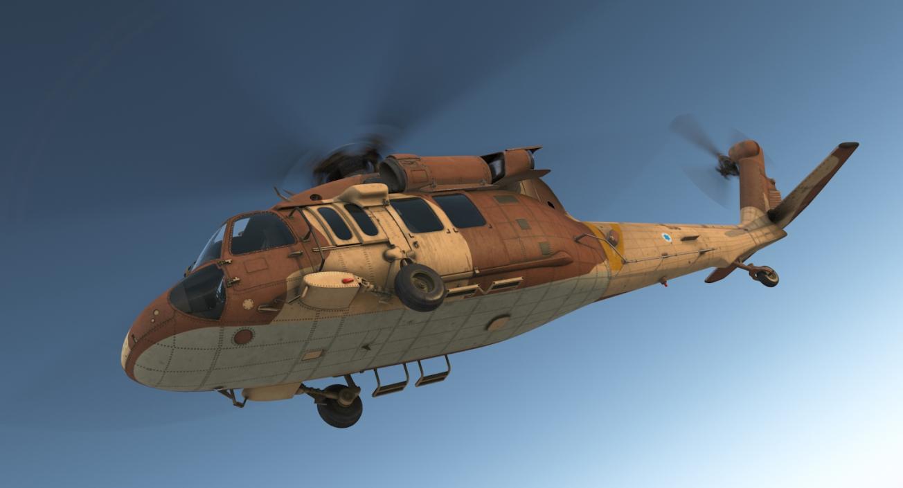 Sikorsky Military Rigged Helicopters Collection 3 3D model