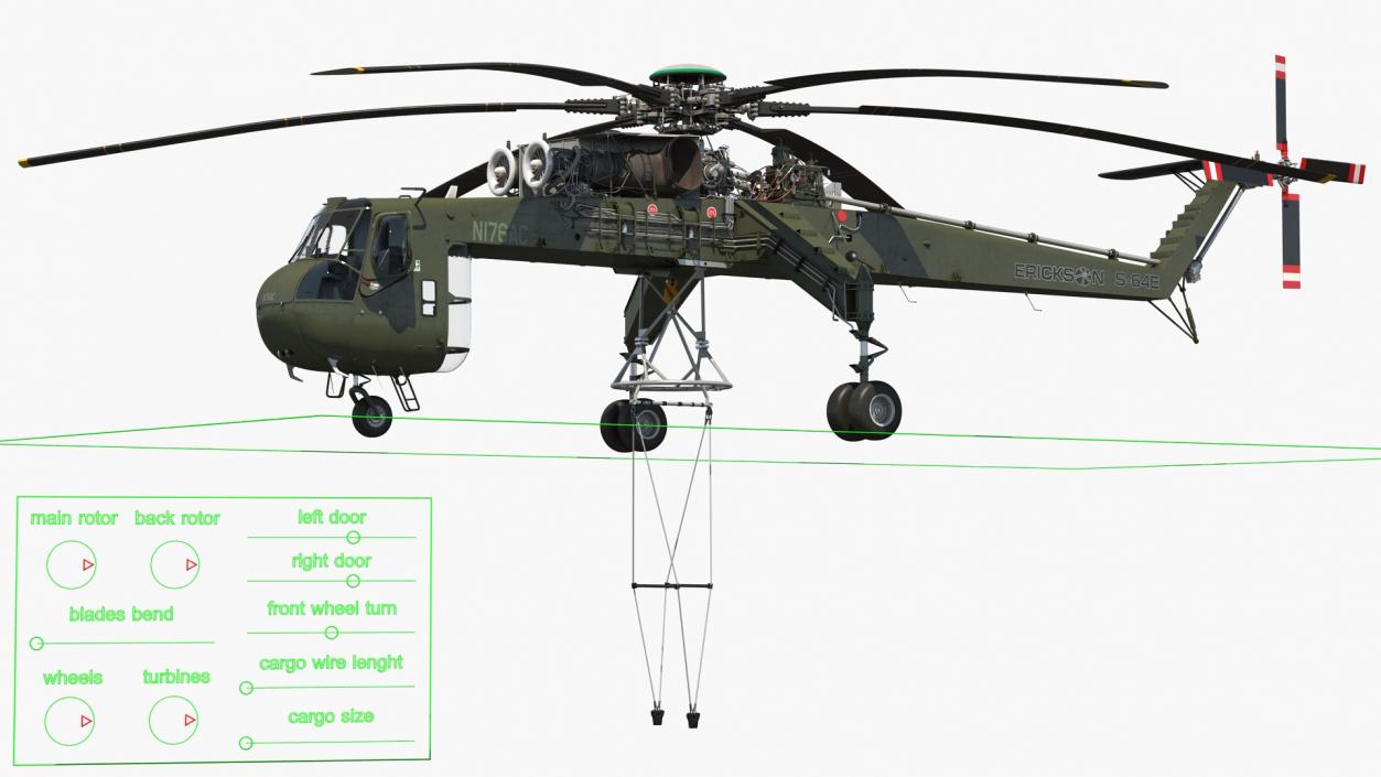 Sikorsky Military Rigged Helicopters Collection 3 3D model