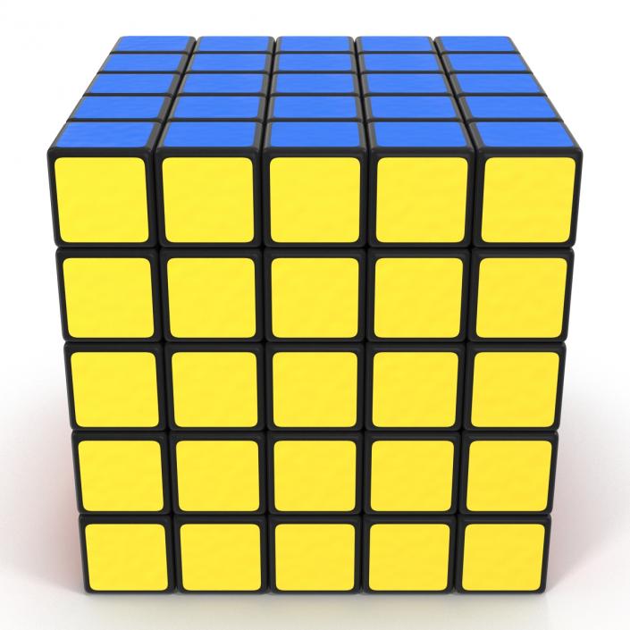 3D Rubiks Professional 5x5 Cube model