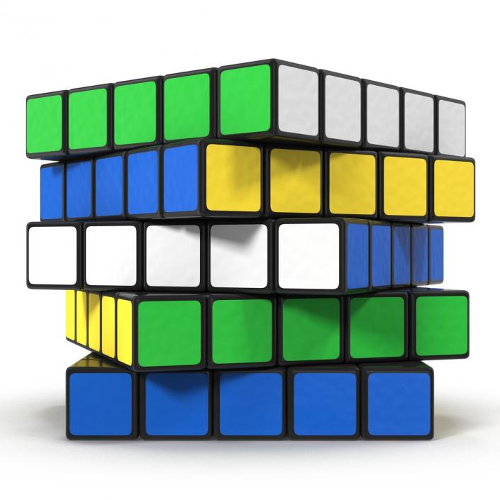 3D Rubiks Professional 5x5 Cube model