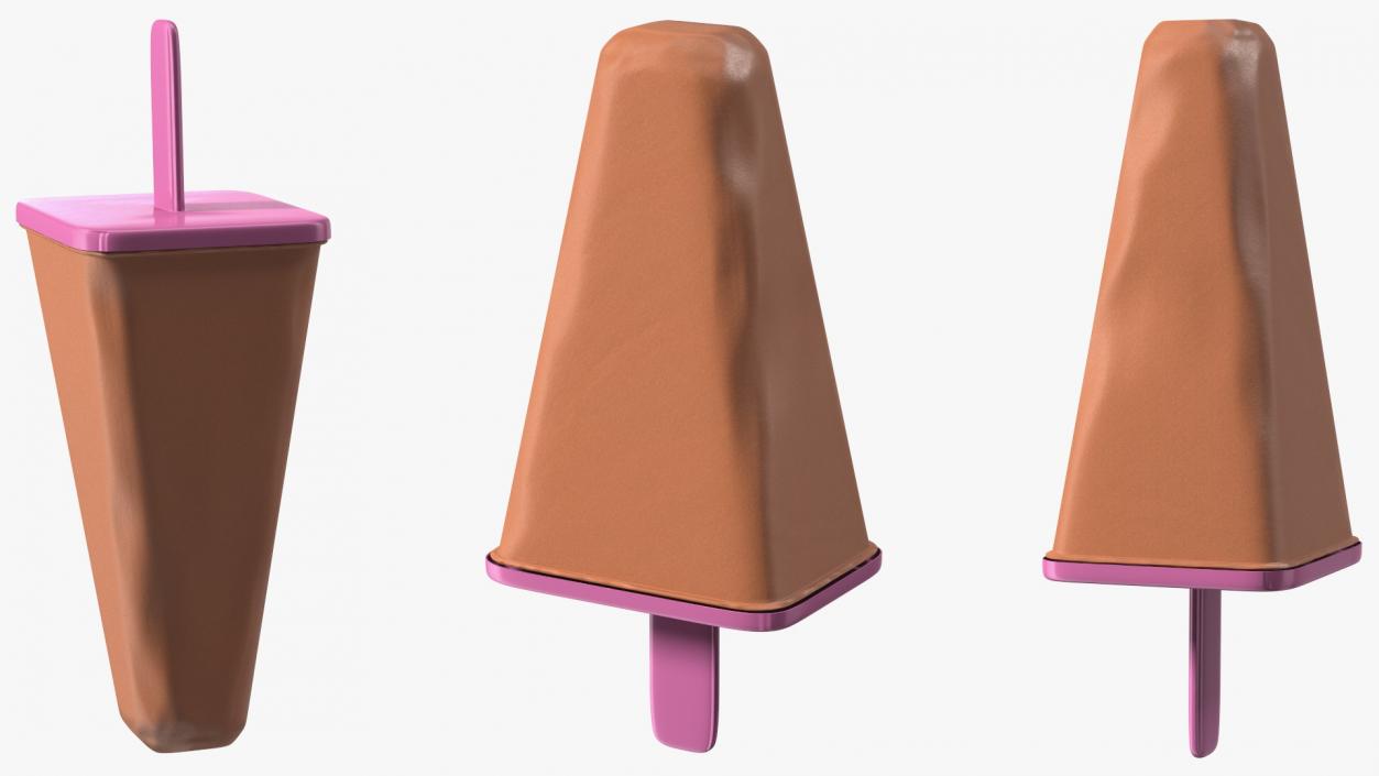 3D Homemade Ice Cream Chocolate model