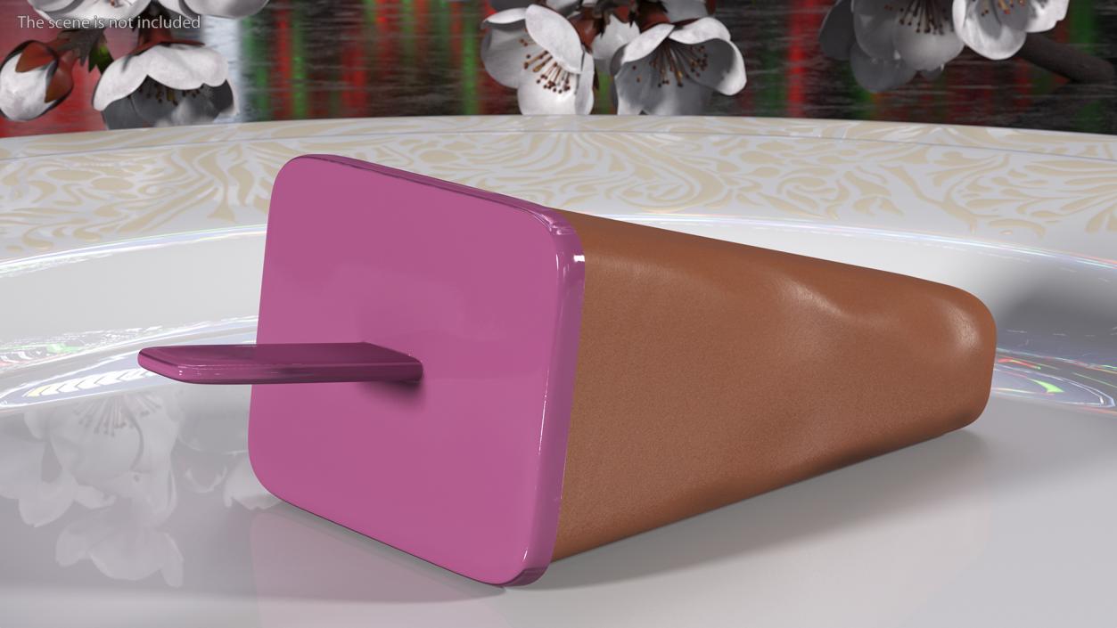 3D Homemade Ice Cream Chocolate model