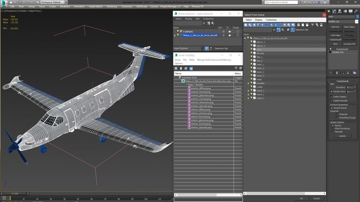 3D model Pilatus U 28A Us Air Force Aircraft