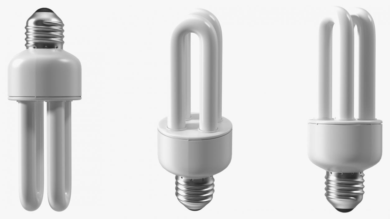 3D Ubend Compact Fluorescent Light Bulb