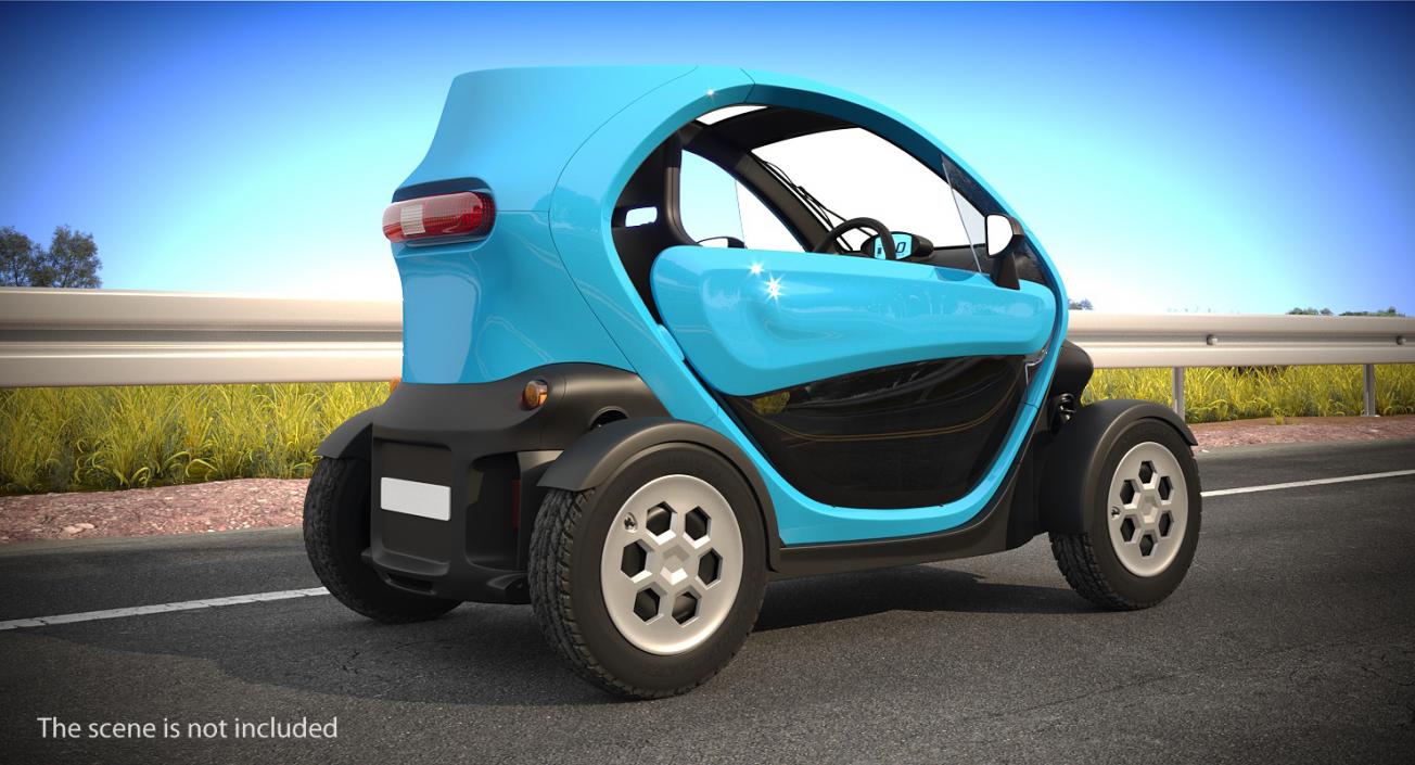 Mini Electric Car Generic Rigged 3D