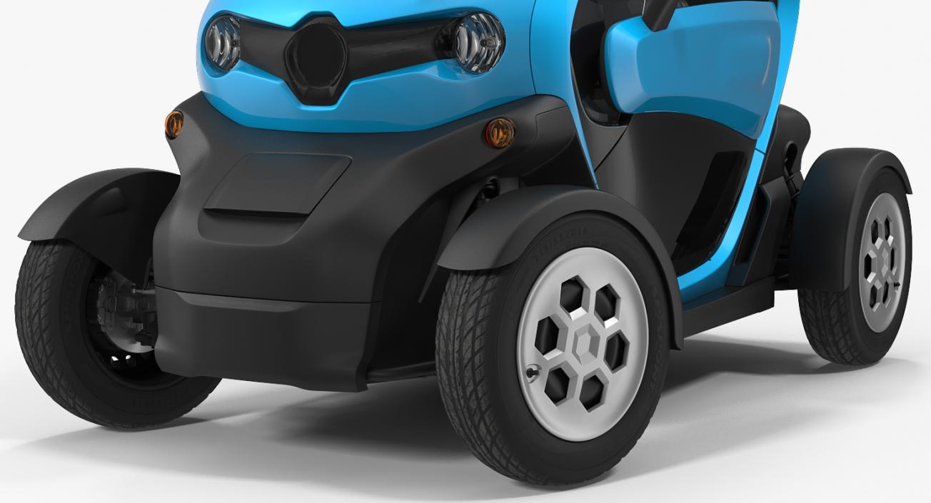 Mini Electric Car Generic Rigged 3D