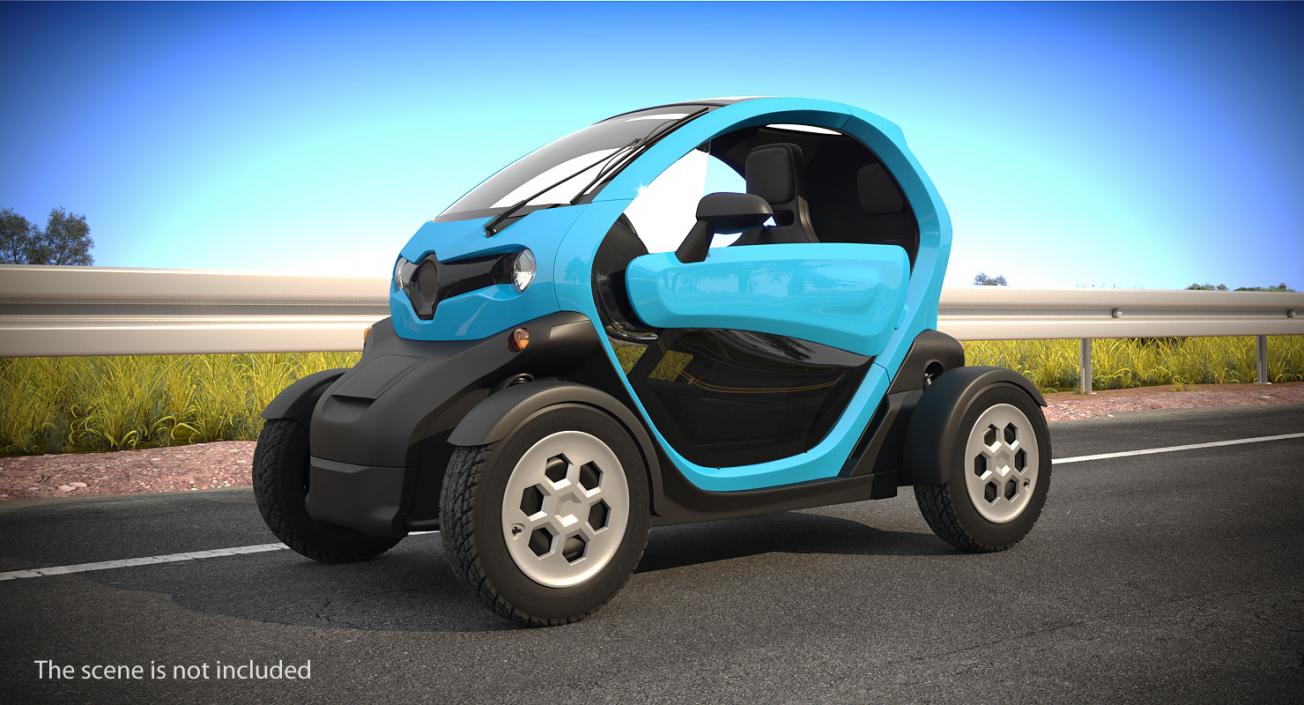 Mini Electric Car Generic Rigged 3D