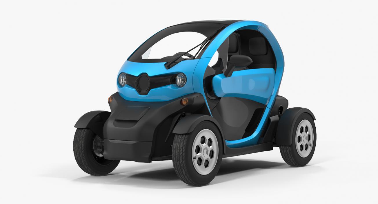 Mini Electric Car Generic Rigged 3D