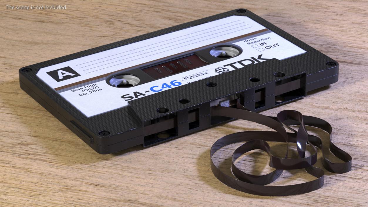 3D Cassette Tape with Unwound Film