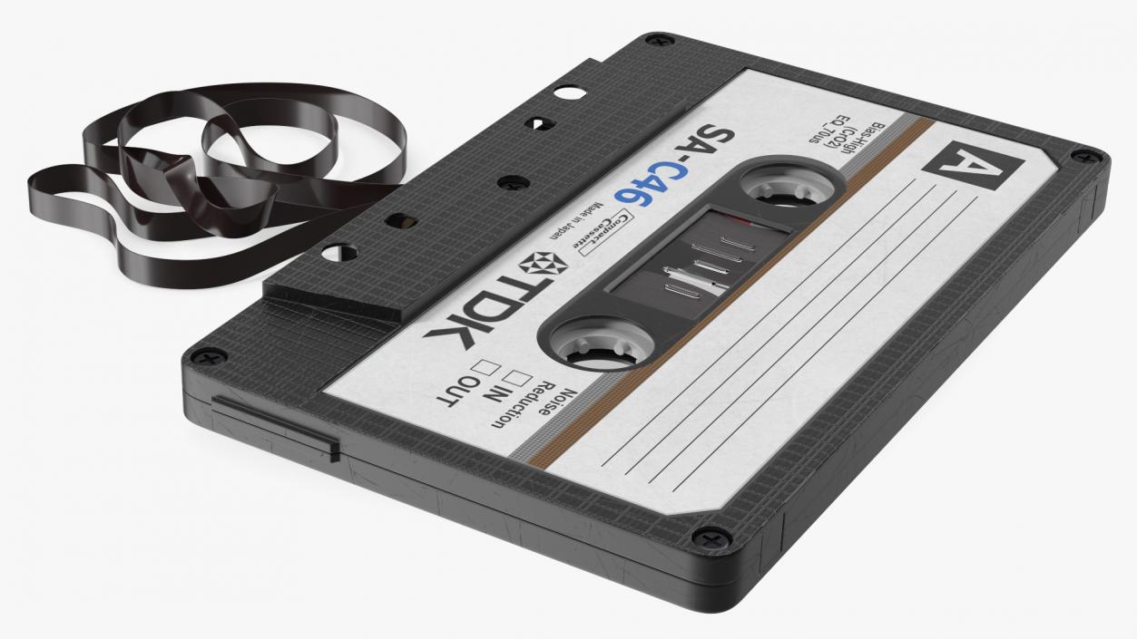 3D Cassette Tape with Unwound Film