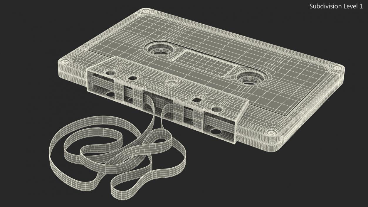 3D Cassette Tape with Unwound Film