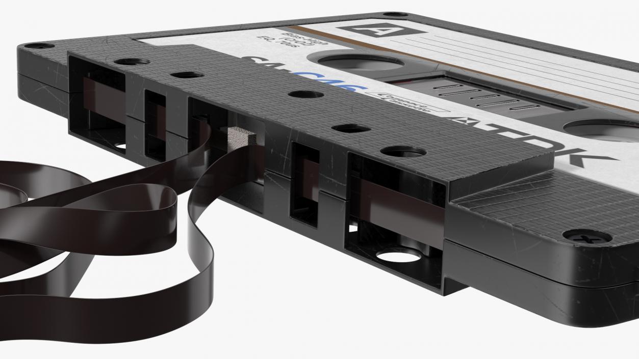 3D Cassette Tape with Unwound Film