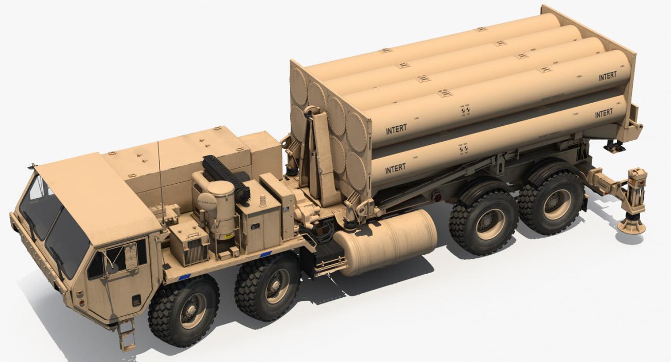 3D model US Mobile Anti Ballistic Missile System THAAD