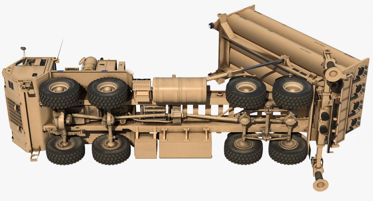 3D model US Mobile Anti Ballistic Missile System THAAD