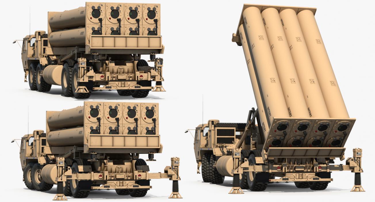 3D model US Mobile Anti Ballistic Missile System THAAD