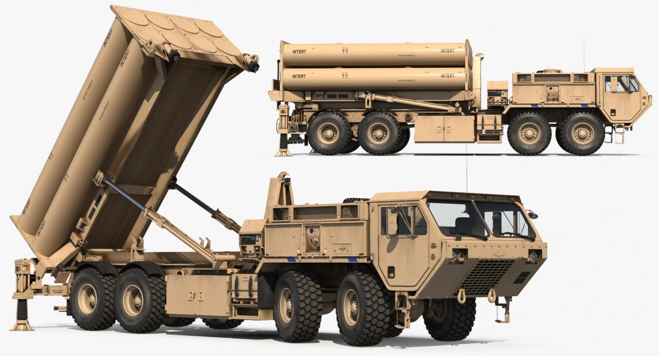 3D model US Mobile Anti Ballistic Missile System THAAD