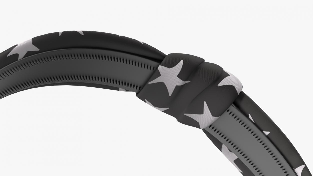 3D model Black Hairband with Stars