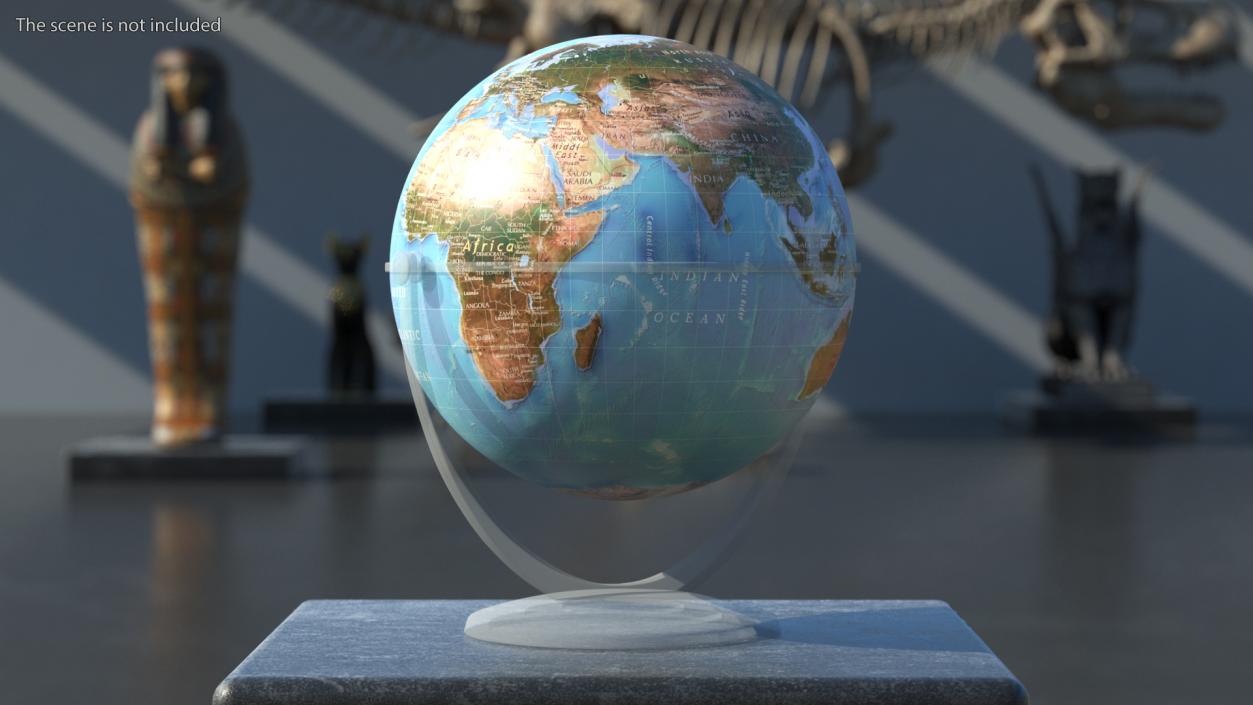 3D model Physical World Globe