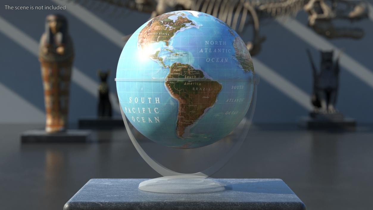 3D model Physical World Globe