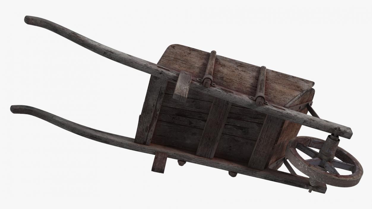 Antique Wheelbarrow 3D model