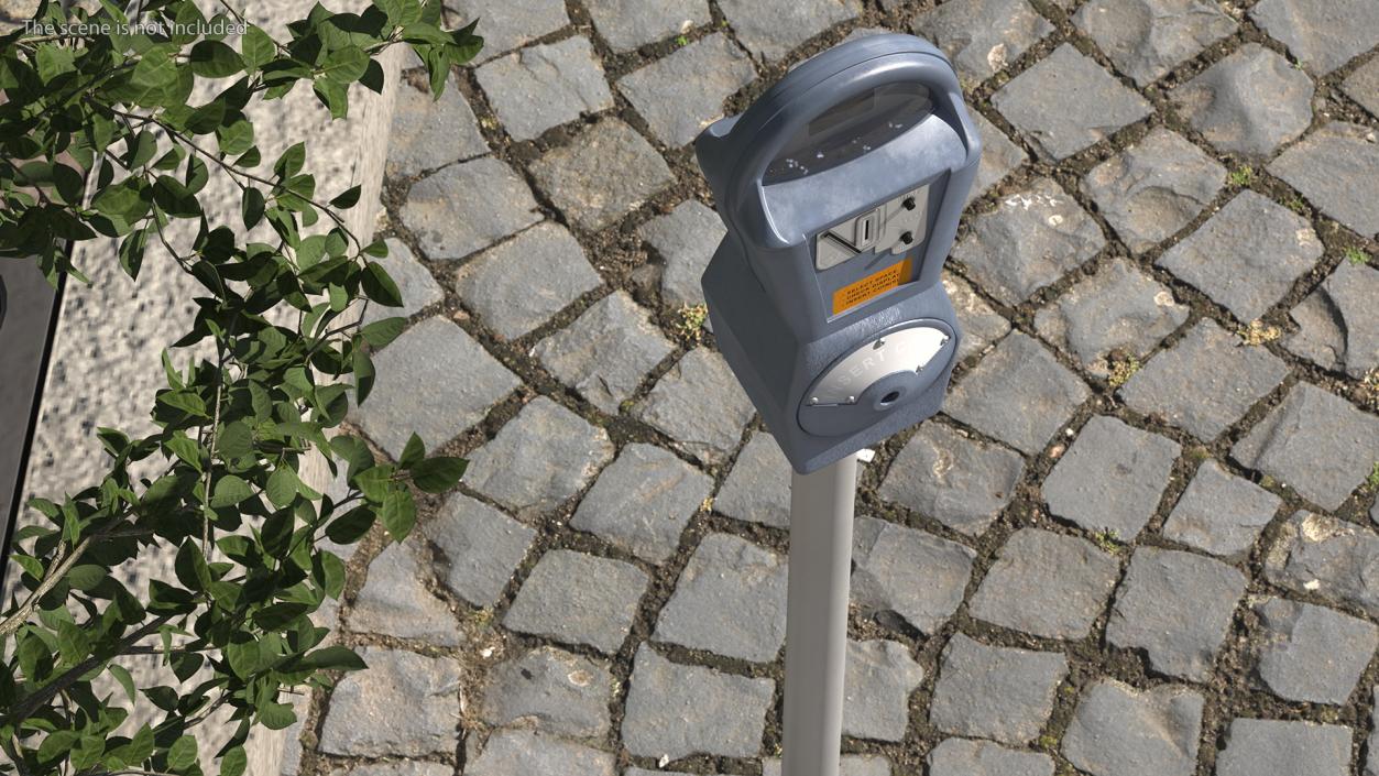 3D Digital Parking Meters Collection model