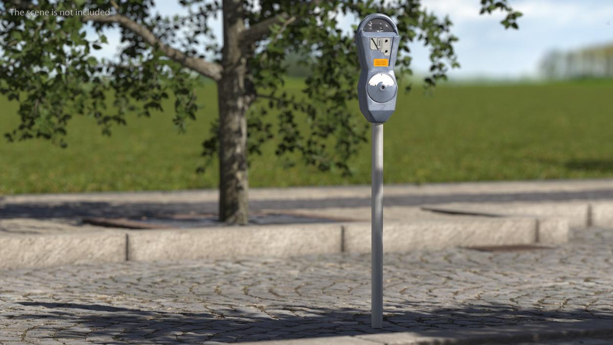 3D Digital Parking Meters Collection model