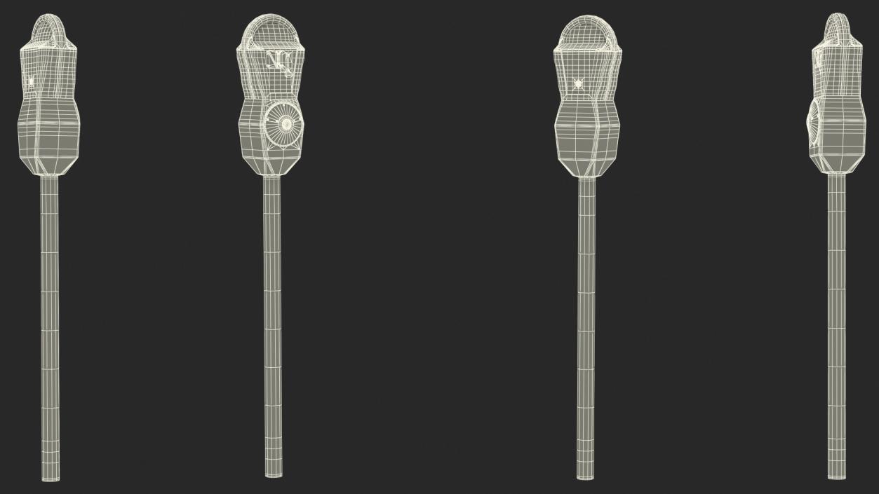 3D Digital Parking Meters Collection model