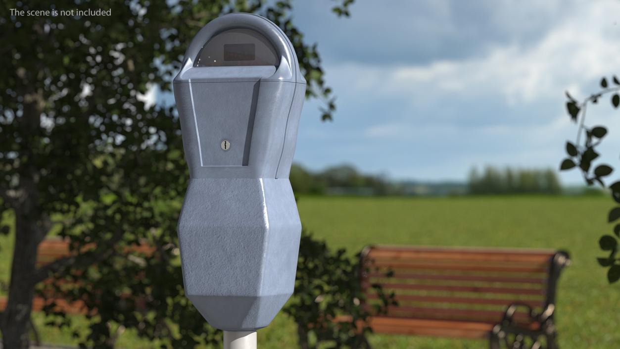 3D Digital Parking Meters Collection model