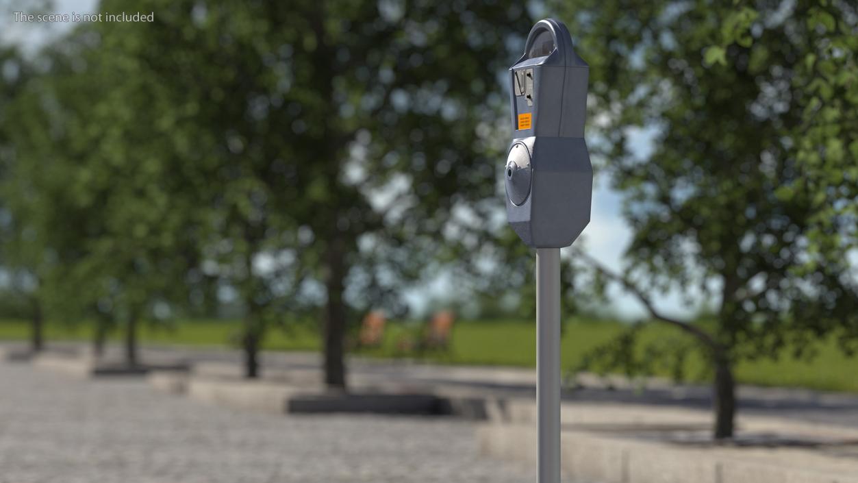 3D Digital Parking Meters Collection model