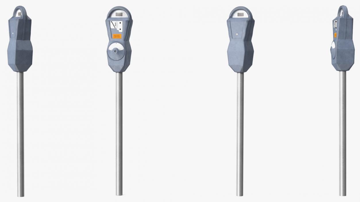 3D Digital Parking Meters Collection model