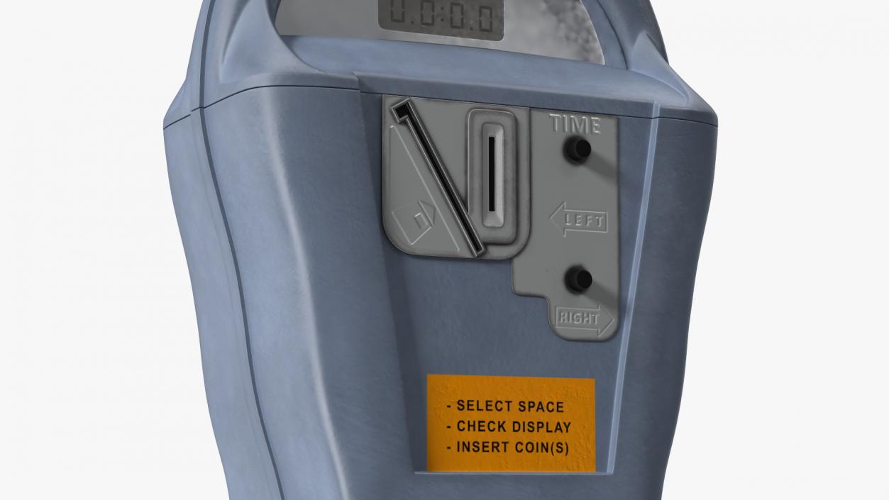 3D Digital Parking Meters Collection model