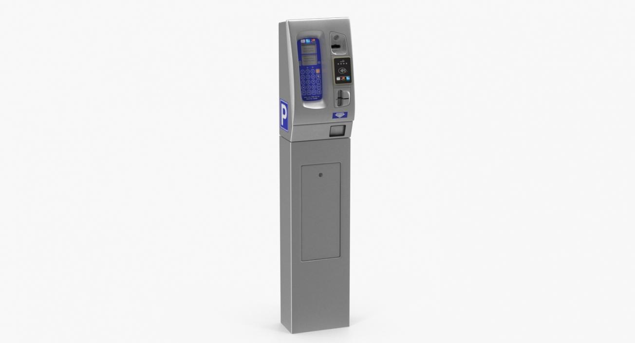 3D Digital Parking Meters Collection model