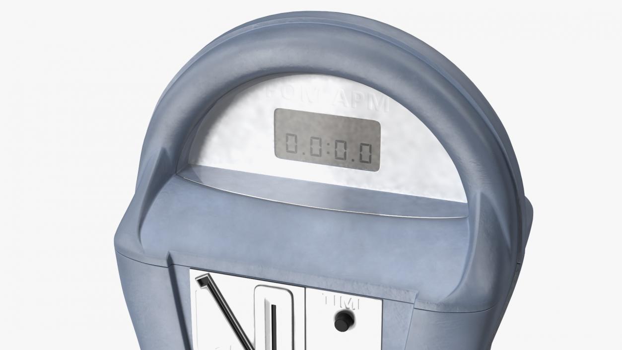 3D Digital Parking Meters Collection model