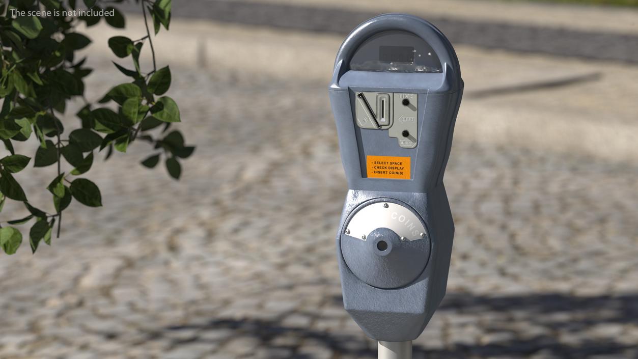 3D Digital Parking Meters Collection model