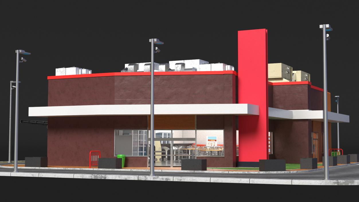 Fast Food Restaurant 2 3D