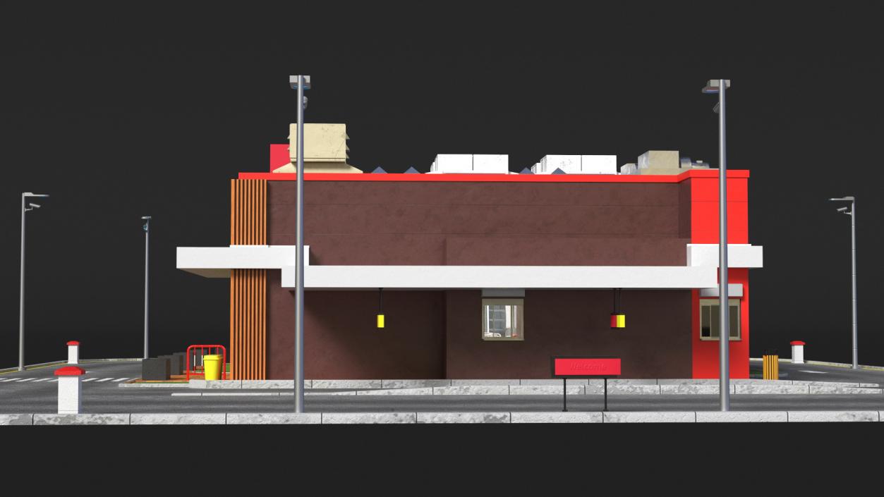 Fast Food Restaurant 2 3D