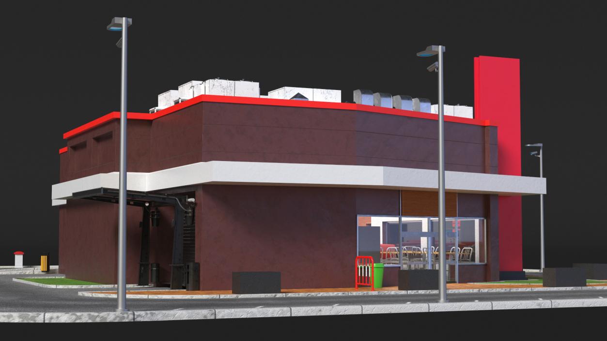 Fast Food Restaurant 2 3D