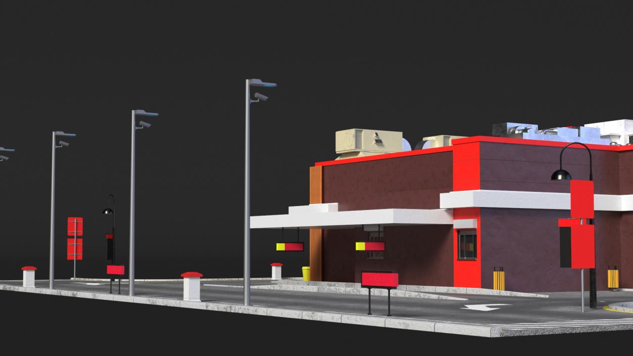 Fast Food Restaurant 2 3D