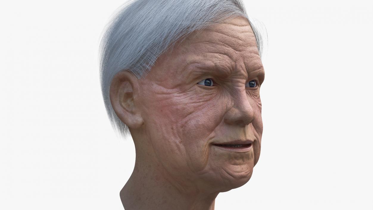 Older Womens Head 3D