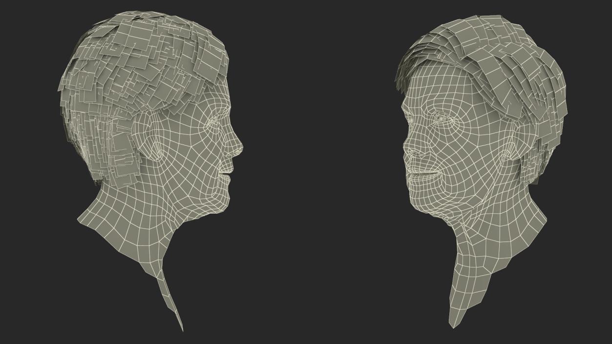 Older Womens Head 3D