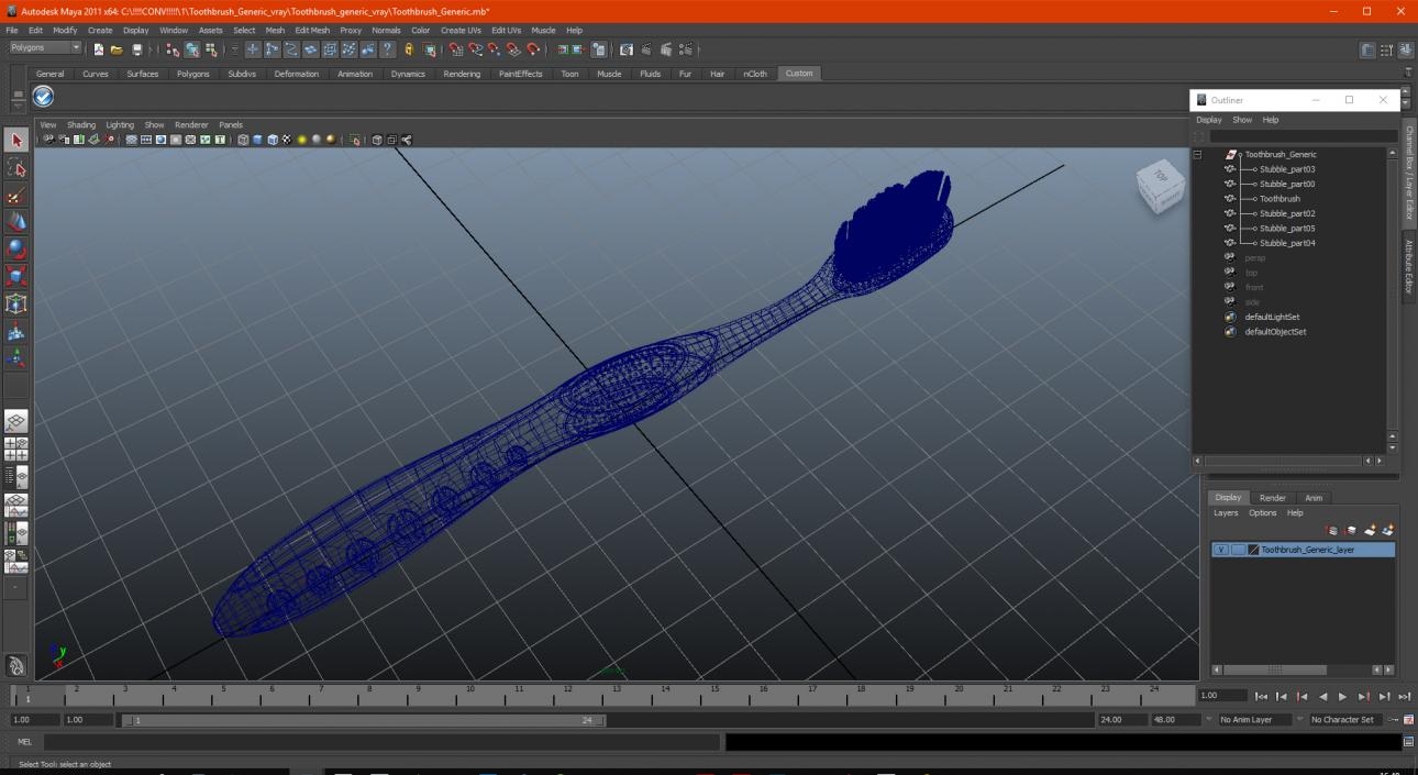 3D Toothbrush Generic model